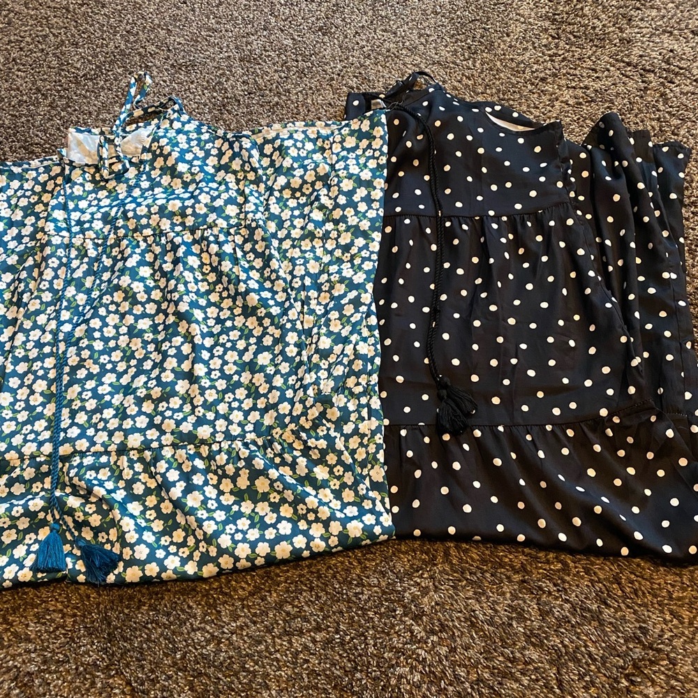 Two XL Carina Maxi Tiered Dresses